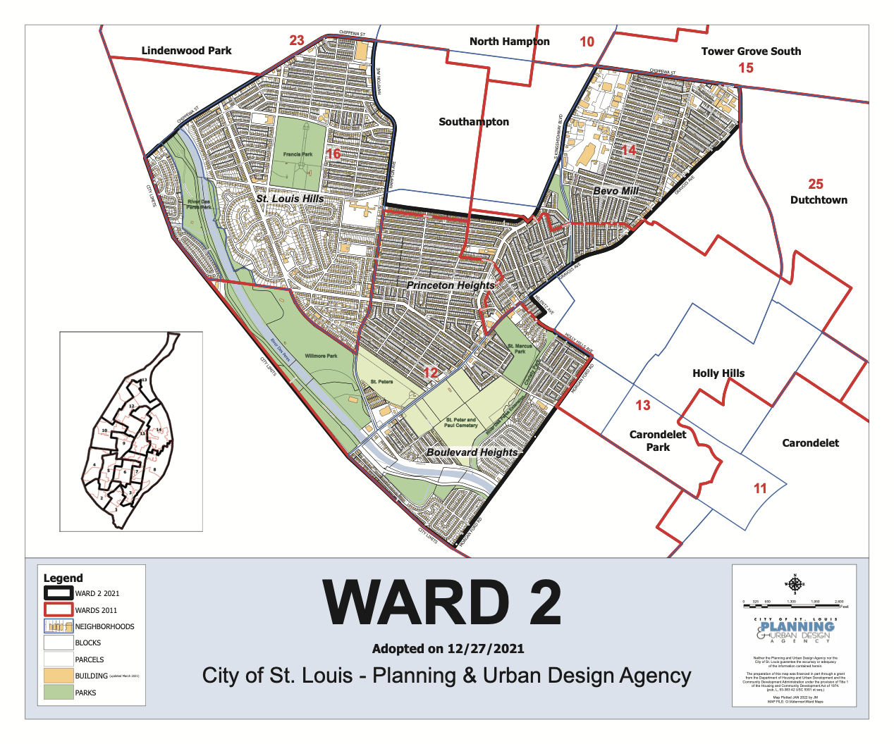 Ward 2 City Planning Map