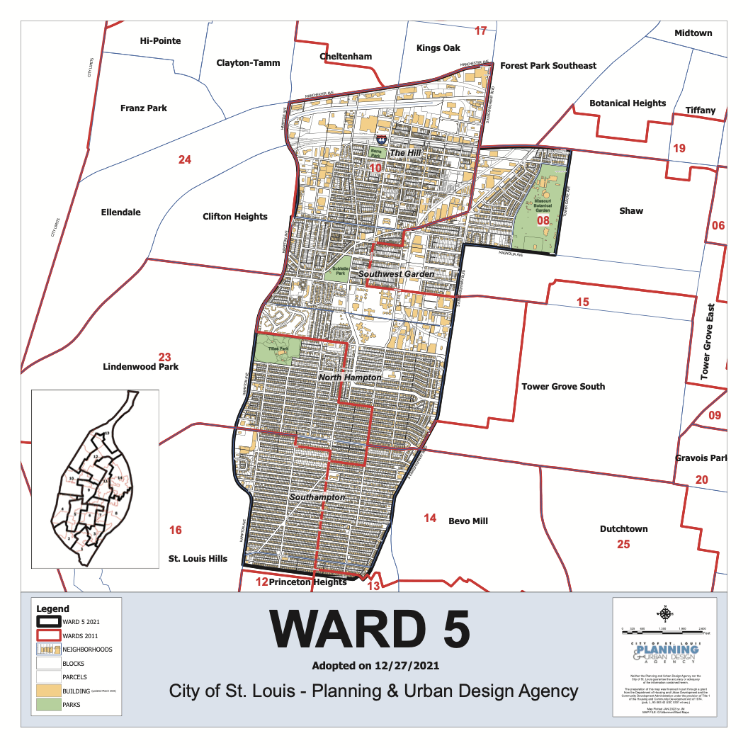 Planning Agency 5th Ward Map