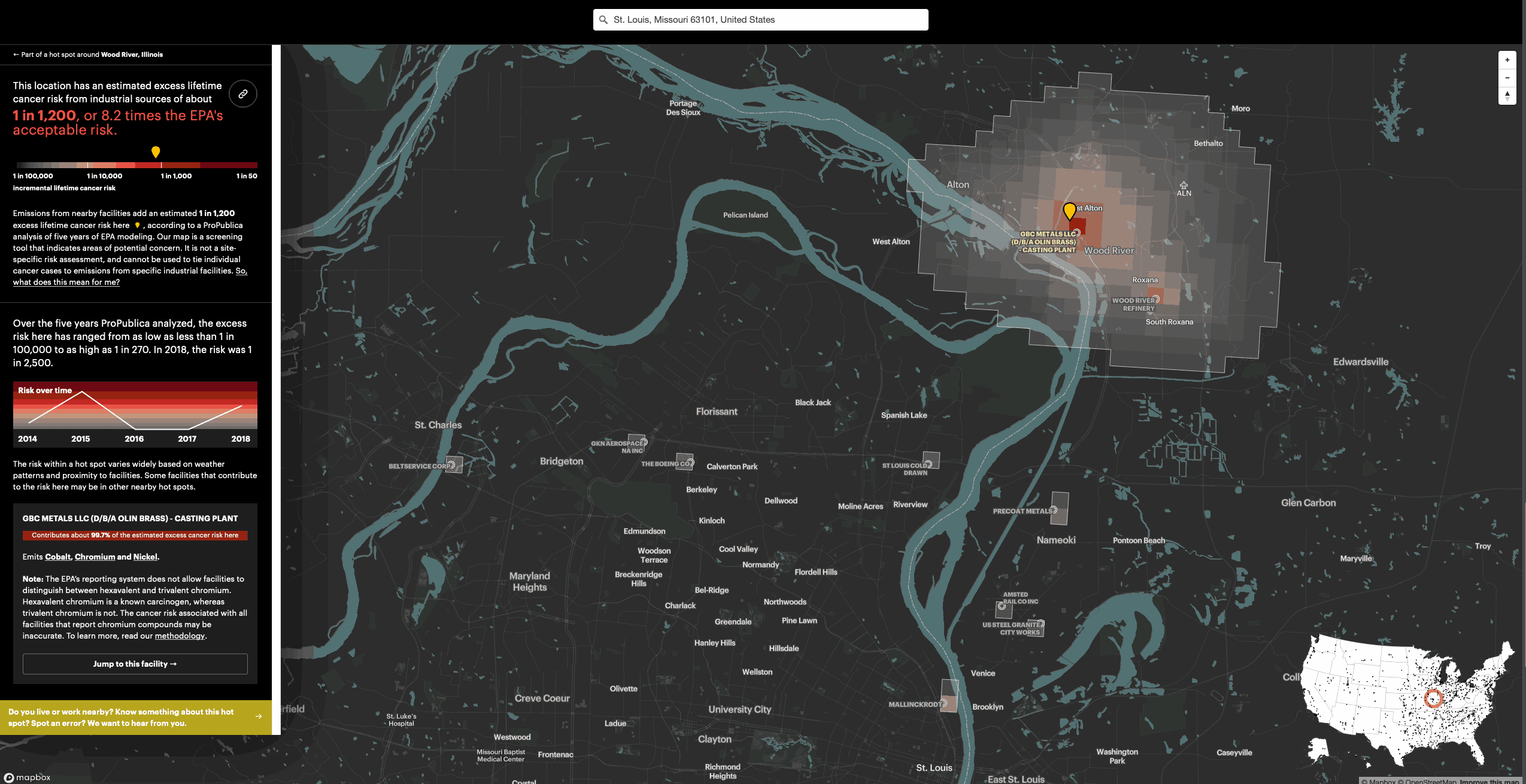 Map of Air Pollution